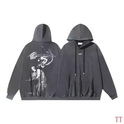 Replica Off-White Hoodies Long Sleeved For Unisex #1370751 $56.00 USD for Wholesale