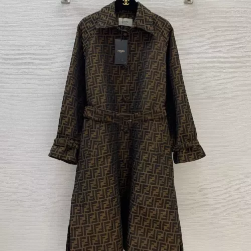 Cheap Fendi Coat Long Sleeved For Women #1371003, $$140.00 USD On Fendi Coats