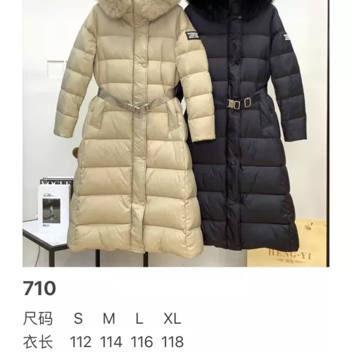Replica Burberry Down Feather Coat Long Sleeved For Women #1371064 $280.99 USD for Wholesale
