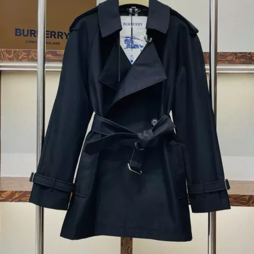 Replica Burberry Trench Coat Long Sleeved For Women #1371110 $172.00 USD for Wholesale