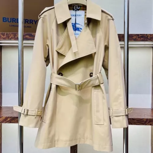 Replica Burberry Trench Coat Long Sleeved For Women #1371111 $172.00 USD for Wholesale