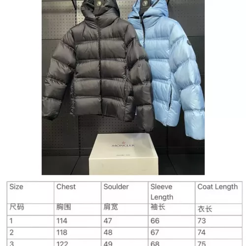 Replica Moncler Down Feather Coat Long Sleeved For Men #1371120 $162.00 USD for Wholesale