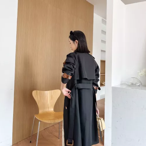 Replica Burberry Trench Coat Long Sleeved For Women #1371206 $170.00 USD for Wholesale