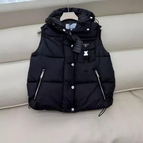 Cheap Prada Down Feather Coat Sleeveless For Women #1371247, $$185.00 USD On Prada Down Feather Coat