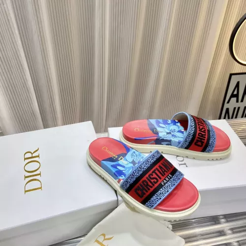 Replica Christian Dior Slippers For Women #1371677 $76.00 USD for Wholesale