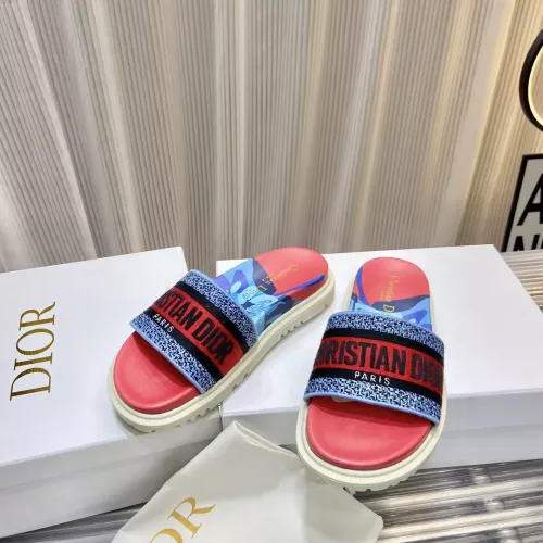 Replica Christian Dior Slippers For Women #1371677 $76.00 USD for Wholesale