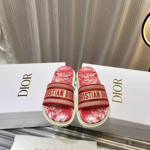 Replica Christian Dior Slippers For Women #1371681 $76.00 USD for Wholesale