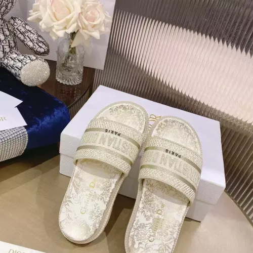 Replica Christian Dior Slippers For Women #1371687 $80.00 USD for Wholesale