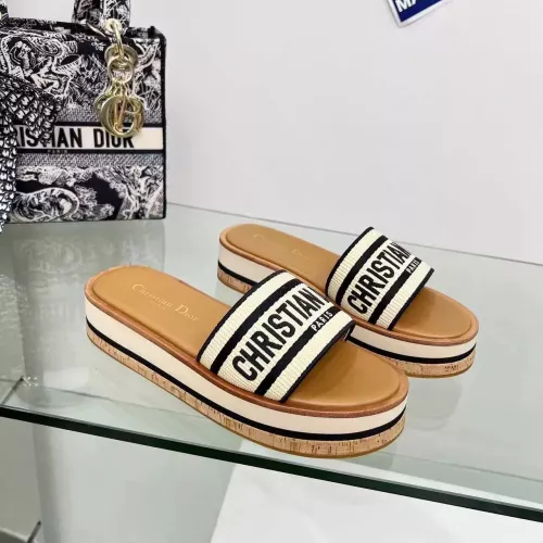 Replica Christian Dior Slippers For Women #1371709 $100.00 USD for Wholesale