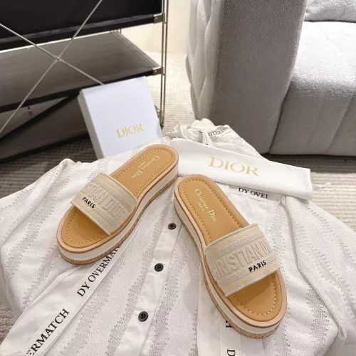 Replica Christian Dior Slippers For Women #1371718 $100.00 USD for Wholesale