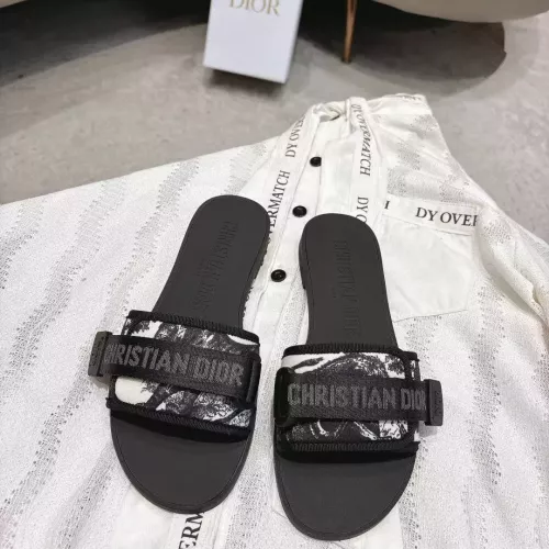 Replica Christian Dior Slippers For Women #1371730 $76.00 USD for Wholesale