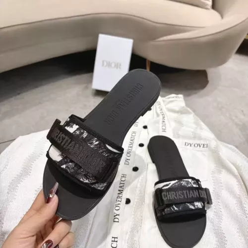 Replica Christian Dior Slippers For Women #1371730 $76.00 USD for Wholesale