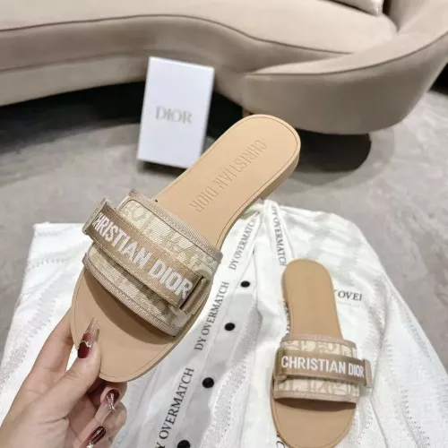Replica Christian Dior Slippers For Women #1371737 $76.00 USD for Wholesale