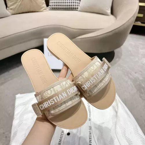 Replica Christian Dior Slippers For Women #1371737 $76.00 USD for Wholesale