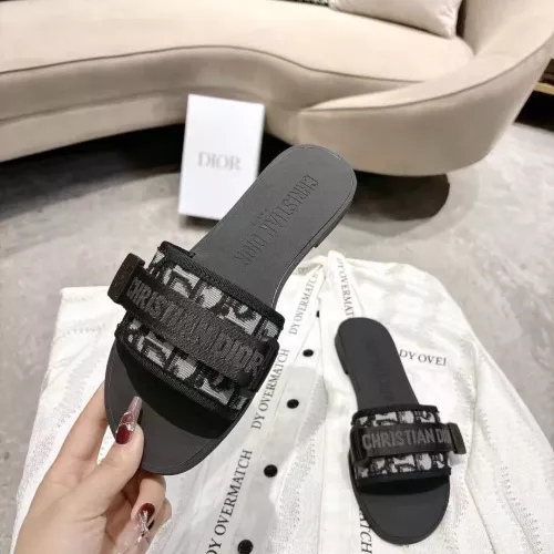 Replica Christian Dior Slippers For Women #1371740 $76.00 USD for Wholesale