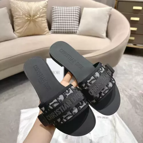 Replica Christian Dior Slippers For Women #1371740 $76.00 USD for Wholesale