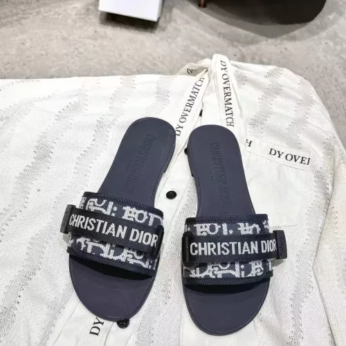 Replica Christian Dior Slippers For Women #1371744 $76.00 USD for Wholesale
