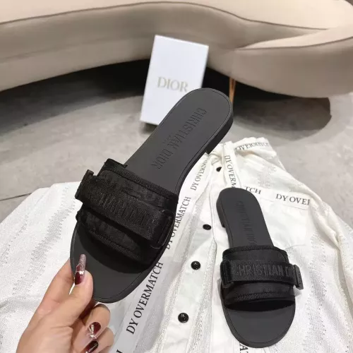 Replica Christian Dior Slippers For Women #1371745 $76.00 USD for Wholesale