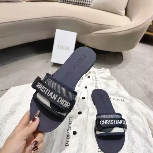 Replica Christian Dior Slippers For Women #1371746 $76.00 USD for Wholesale
