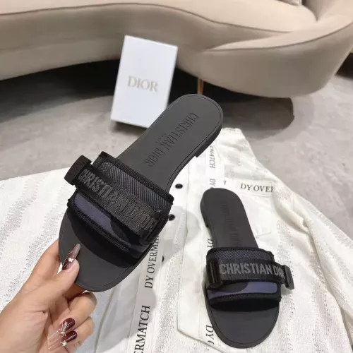 Replica Christian Dior Slippers For Women #1371748 $76.00 USD for Wholesale