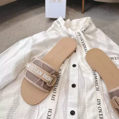 Replica Christian Dior Slippers For Women #1371749 $76.00 USD for Wholesale