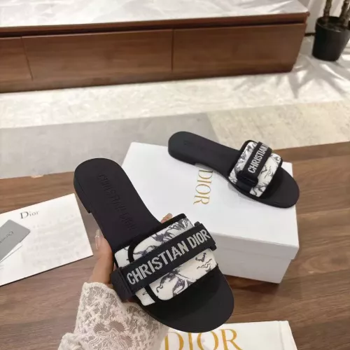 Replica Christian Dior Slippers For Women #1371751 $76.00 USD for Wholesale