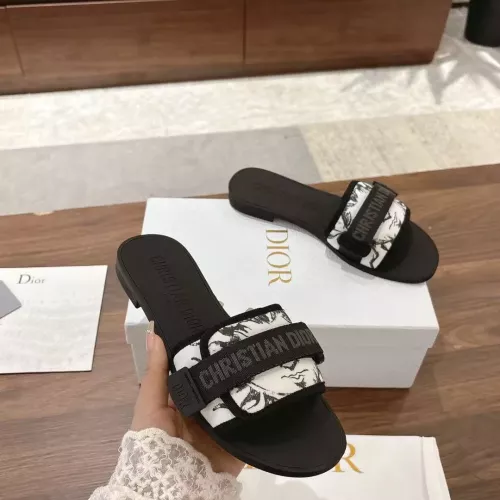 Replica Christian Dior Slippers For Women #1371752 $76.00 USD for Wholesale