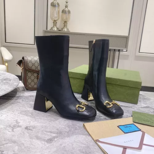 Replica Gucci Boots For Women #1371870 $118.00 USD for Wholesale