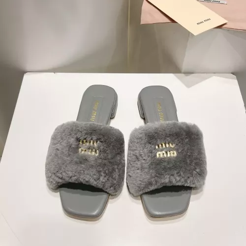 Replica MIU MIU Slippers For Women #1371955 $96.00 USD for Wholesale