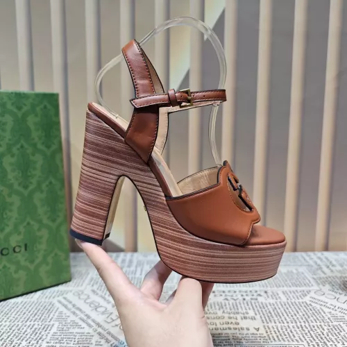 Replica Gucci Sandal For Women #1372079 $100.00 USD for Wholesale