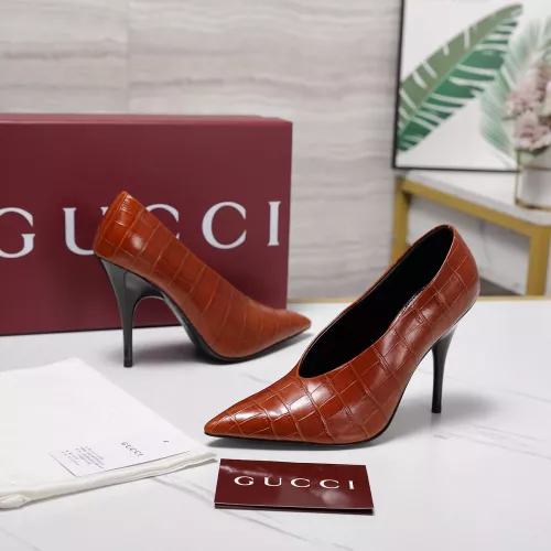 Cheap Gucci High-Heeled Shoes For Women #1372093, $$125.00 USD On Gucci High-Heeled Shoes