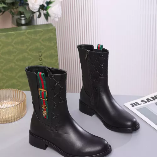 Replica Gucci Boots For Women #1372117 $102.00 USD for Wholesale
