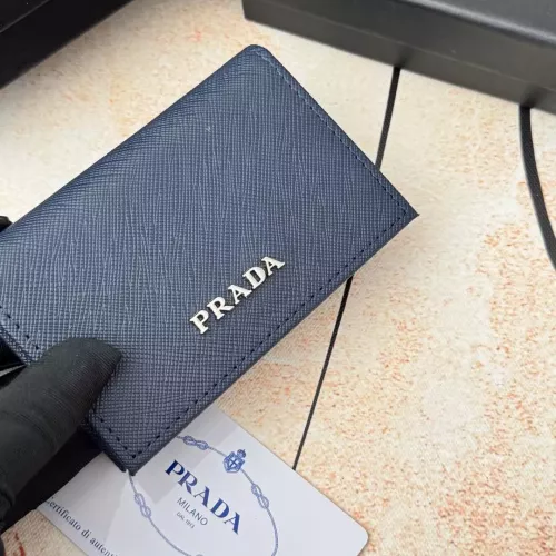 Replica Prada Wallets In Navy For Men #1372655 $34.00 USD for Wholesale