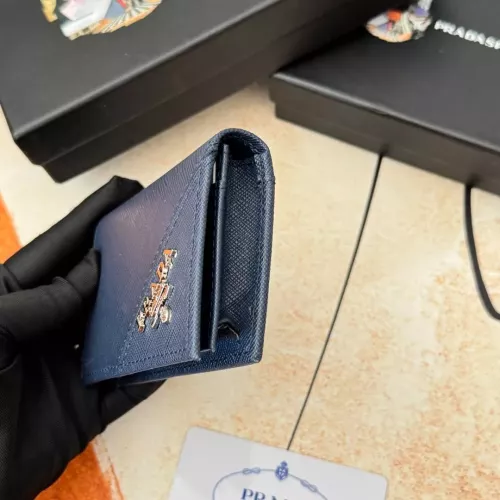 Replica Prada Wallets In Navy For Men #1372657 $34.00 USD for Wholesale