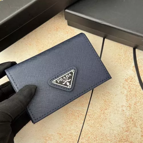 Replica Prada Wallets In Navy For Men #1372661 $34.00 USD for Wholesale