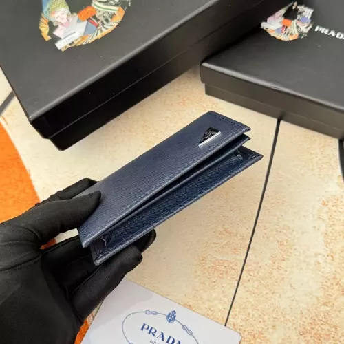 Replica Prada Wallets In Navy For Men #1372662 $34.00 USD for Wholesale