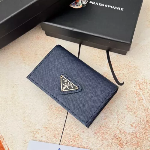 Replica Prada Wallets In Navy For Men #1372663 $34.00 USD for Wholesale