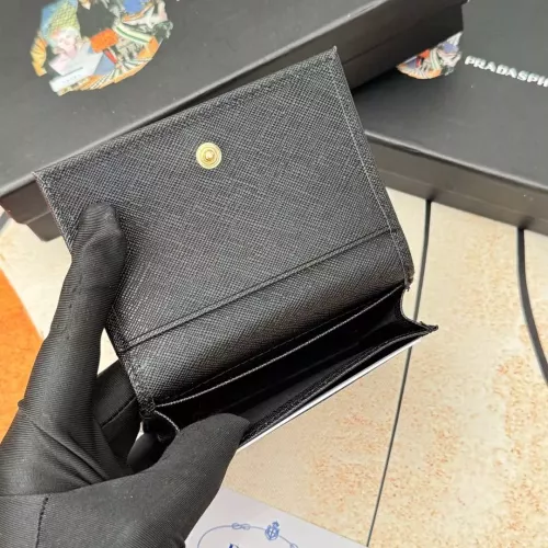 Replica Prada Wallets In Black For Men #1372687 $34.00 USD for Wholesale