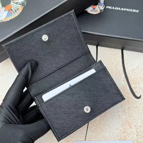 Replica Prada Wallets In Black For Men #1372688 $34.00 USD for Wholesale