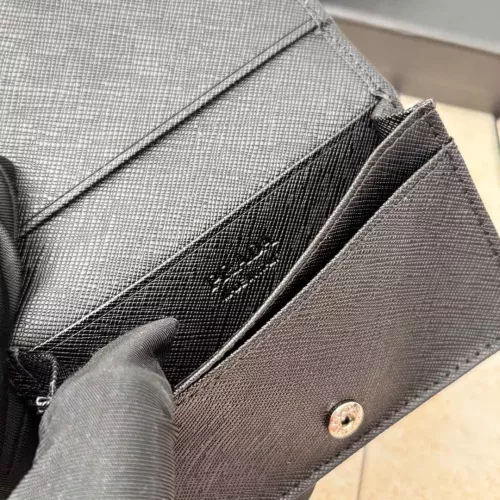 Replica Prada Wallets In Black For Men #1372688 $34.00 USD for Wholesale