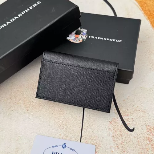Replica Prada Wallets In Black For Men #1372689 $34.00 USD for Wholesale