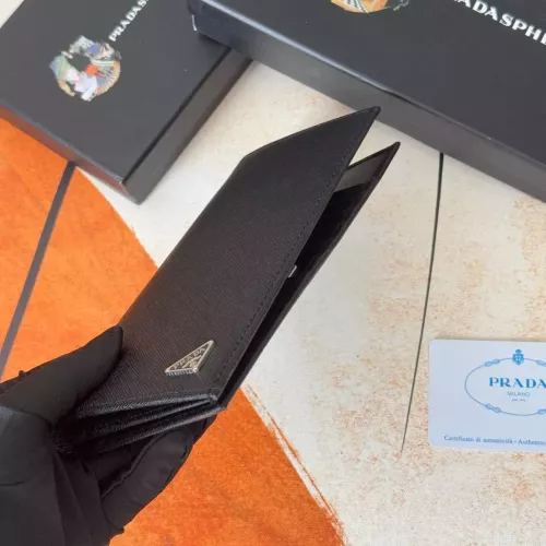 Replica Prada Wallets In Black For Men #1372692 $40.00 USD for Wholesale