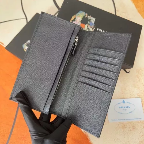 Replica Prada Wallets In Black For Men #1372697 $40.00 USD for Wholesale
