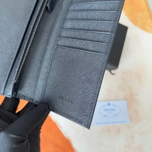 Replica Prada Wallets In Black For Men #1372698 $40.00 USD for Wholesale