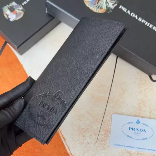 Replica Prada Wallets In Black For Men #1372703 $40.00 USD for Wholesale