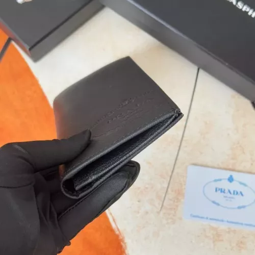 Replica Prada Wallets In Black For Men #1372703 $40.00 USD for Wholesale