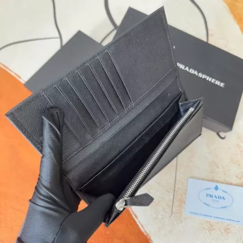 Replica Prada Wallets In Black For Men #1372703 $40.00 USD for Wholesale