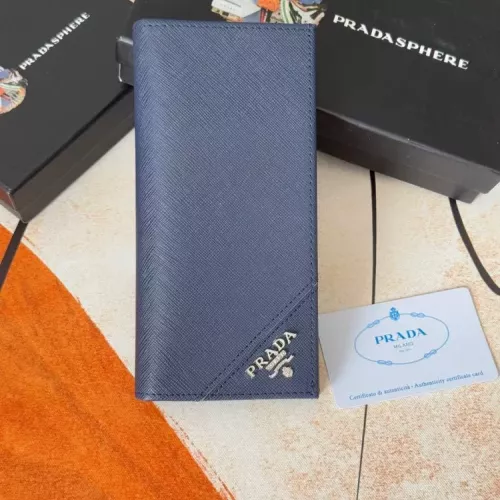 Cheap Prada Wallets In Navy For Men #1372707, $$40.00 USD On Prada Wallets