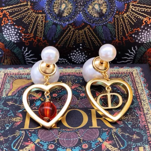 Replica Christian Dior Earrings For Women #1372770 $27.00 USD for Wholesale