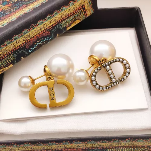 Replica Christian Dior Earrings For Women #1372938 $27.00 USD for Wholesale